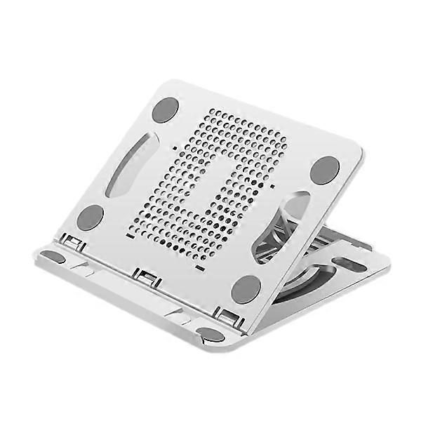 Laptop Stand Silicone PP and ABS Foldable 8 Modes Adjustable Portable Laptop Cooling Stand White