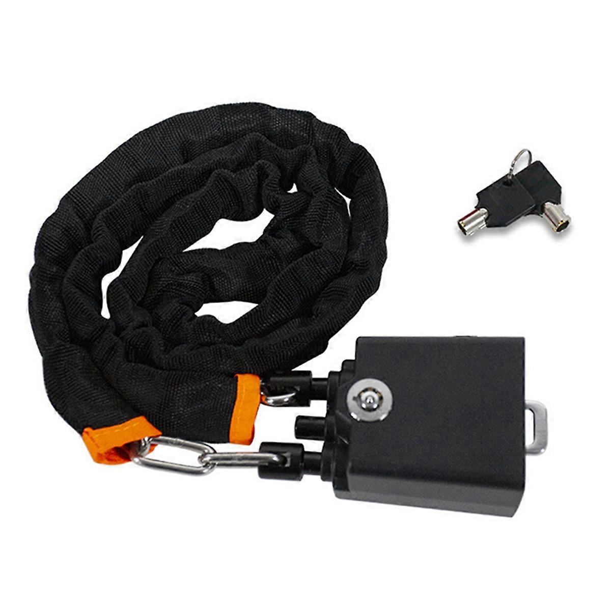 Car Steering Wheel Lock with Seat Belt Buckles Sturdy Lock Black