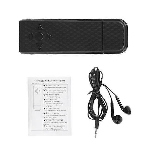 Mini UDisk Digital Audio Voice Recorder Pen with 3.5mm Headphone Jack Battery Included (with 8G Memory Card)