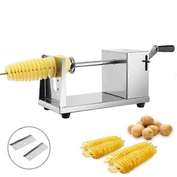 Stainless Steel Manual Potato Machine Roasting Slicer Spiral Vegetable Cutter