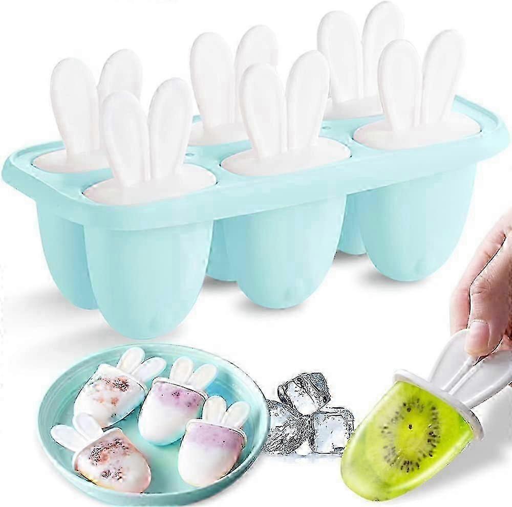 DIY Reusable Ice Pop and Sorbet Moulds for Magnum Inspired Treats (Blue) - Perfect for Yogurt and Ice Cream Popsicles