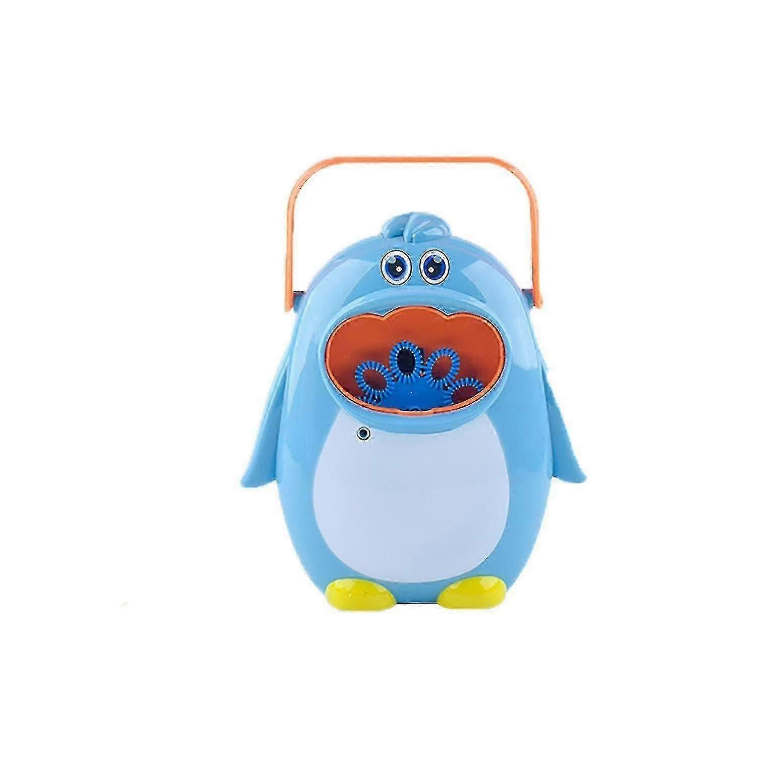 Bubble Blowing Toys Summer Magic Funny Bubble Blower Machine Electric Automatic Bubble Maker Gun With Mini Blue