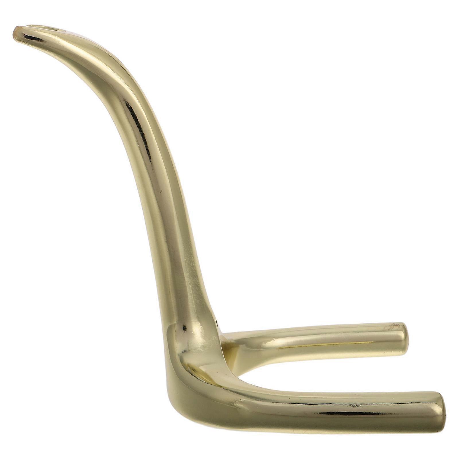 Golden Zinc Alloy Billiards Bridge Head for Pool Table Durable and Stable 2.5x1.8 Inches