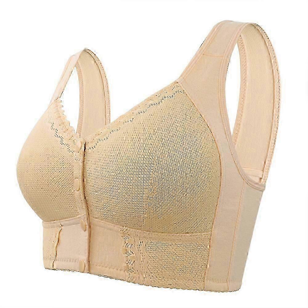 Comcompatible withtable Full Coverage Front Snaps Bras compatible with Senior Women