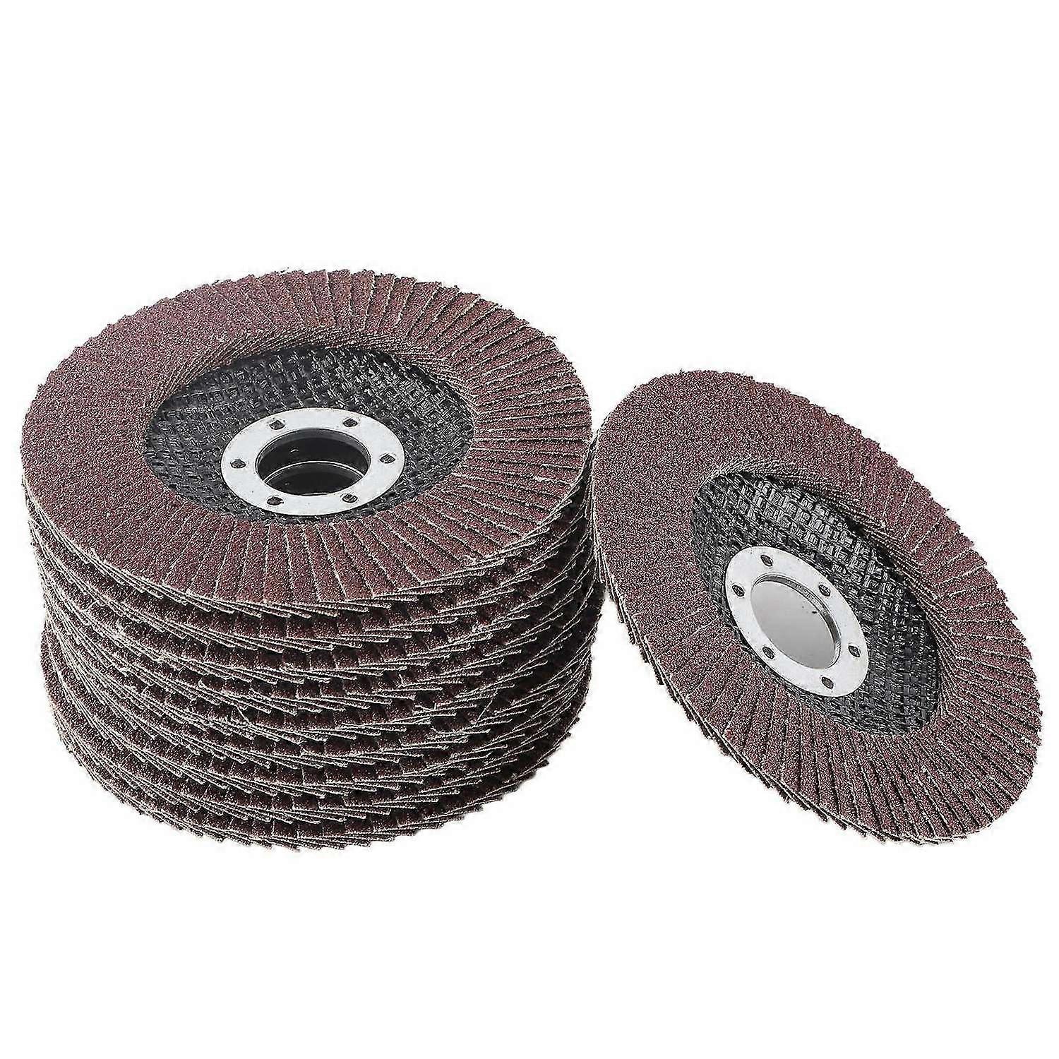High quality 10pcs 4.5 inch flap flat abrasive wheel 11...