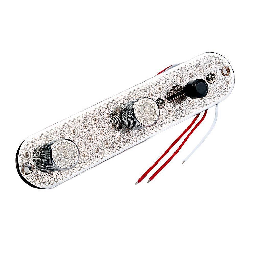 Control Plate for Guitar with 3 Way Switch Knobs Set