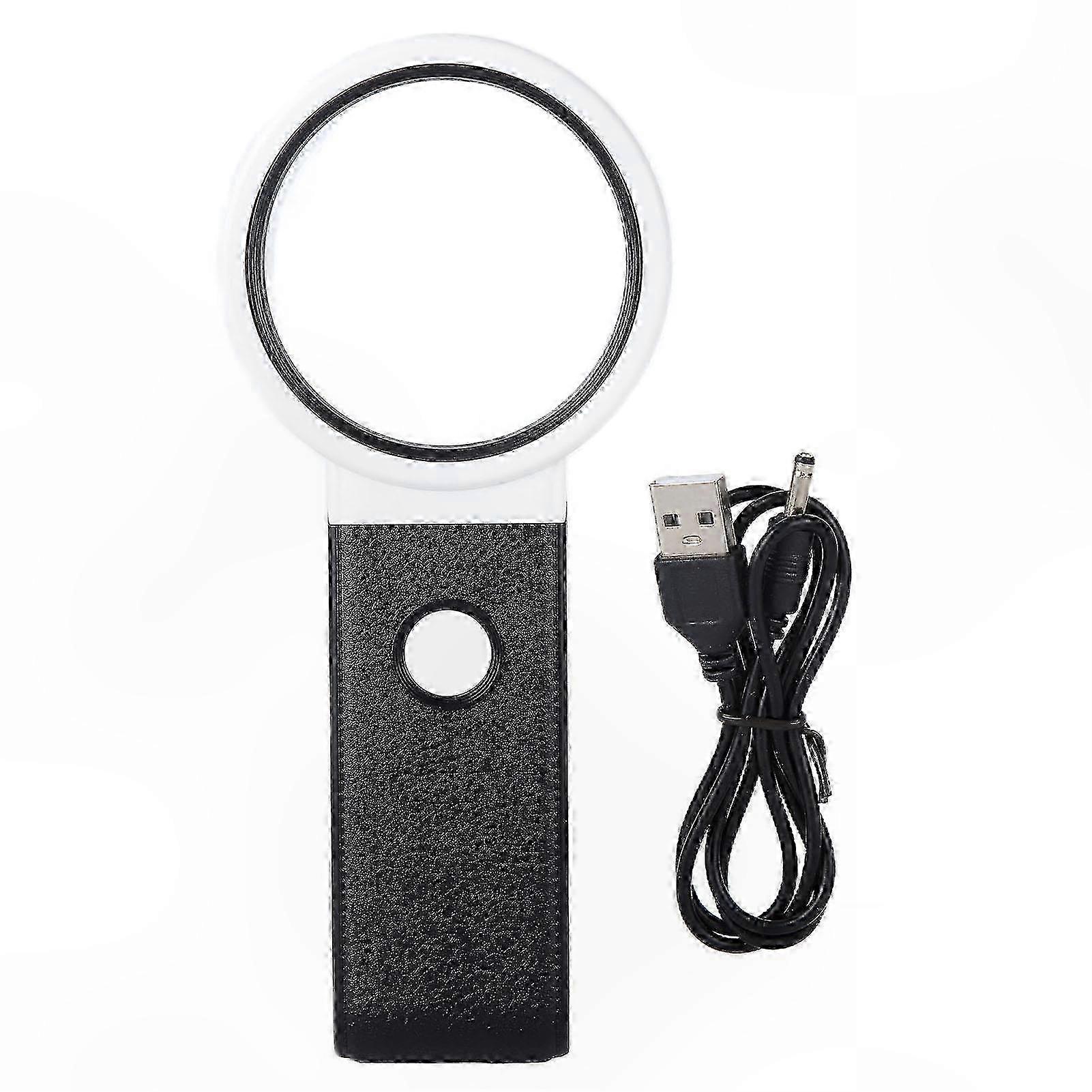 Foldable HD LED Magnifier with ABS Handle for Observation and Repair Tasks