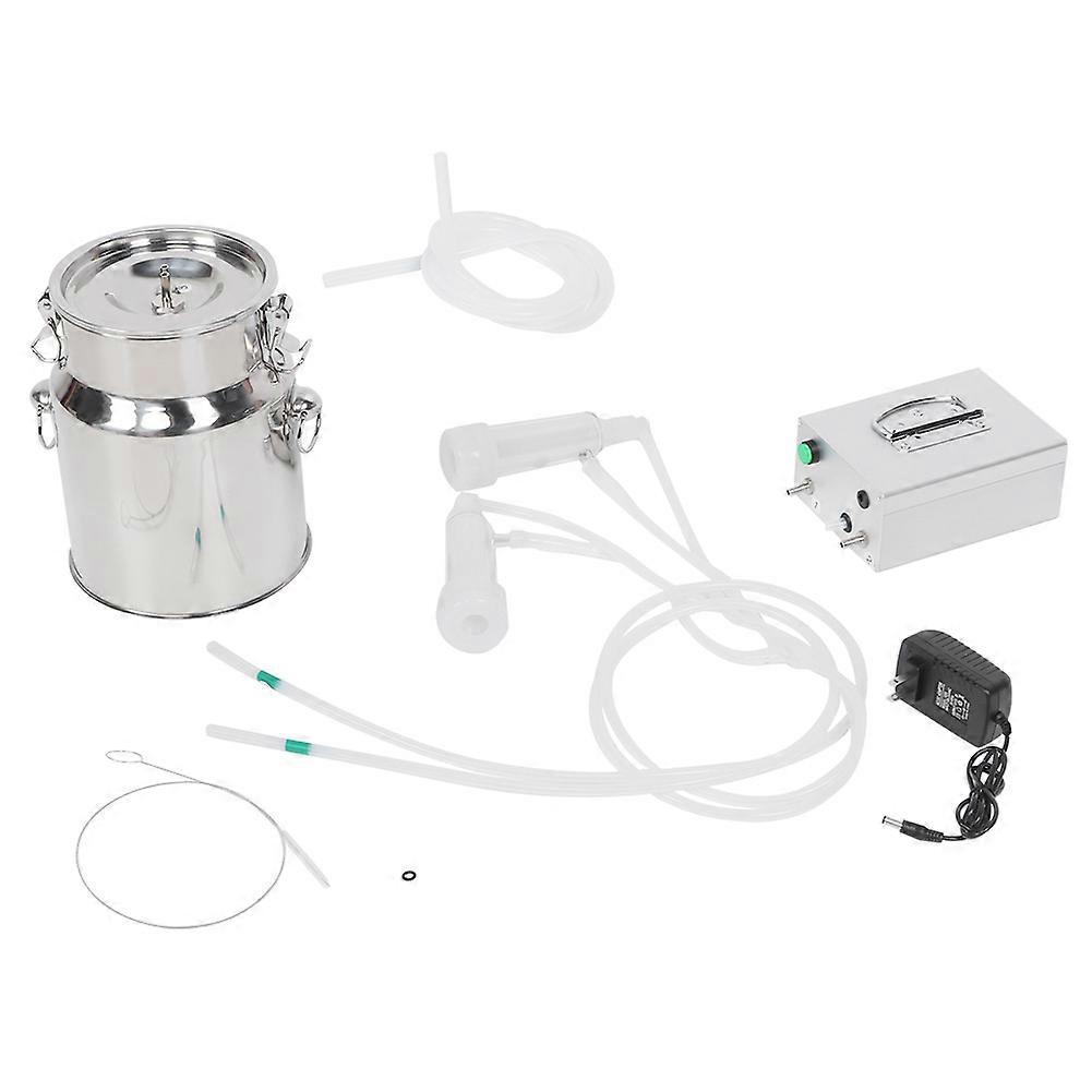5L Electric Household Milking Machine Plug-in for Goats and Cows, Vacuum Pulsation Milking Kit (for Goats)