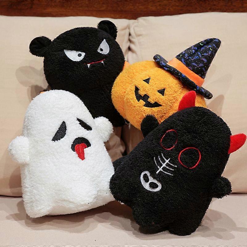Halloween Plush Pillow Toy - Pumpkin Demon White Ghost Bat Plushie