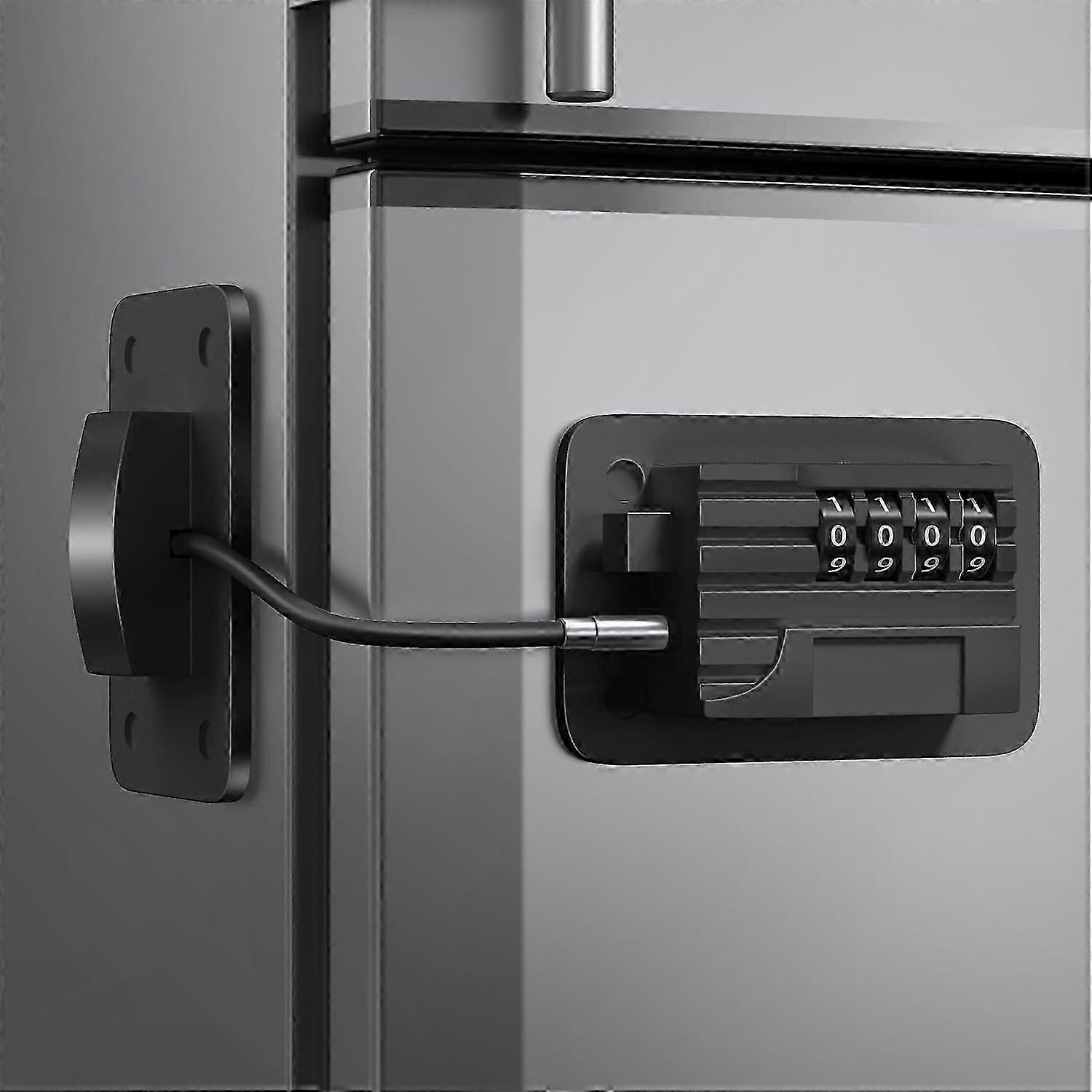 Upgraded Fridge Lock, Secure Combination Freezer Lock for Upright Refrigerators, Latest Design