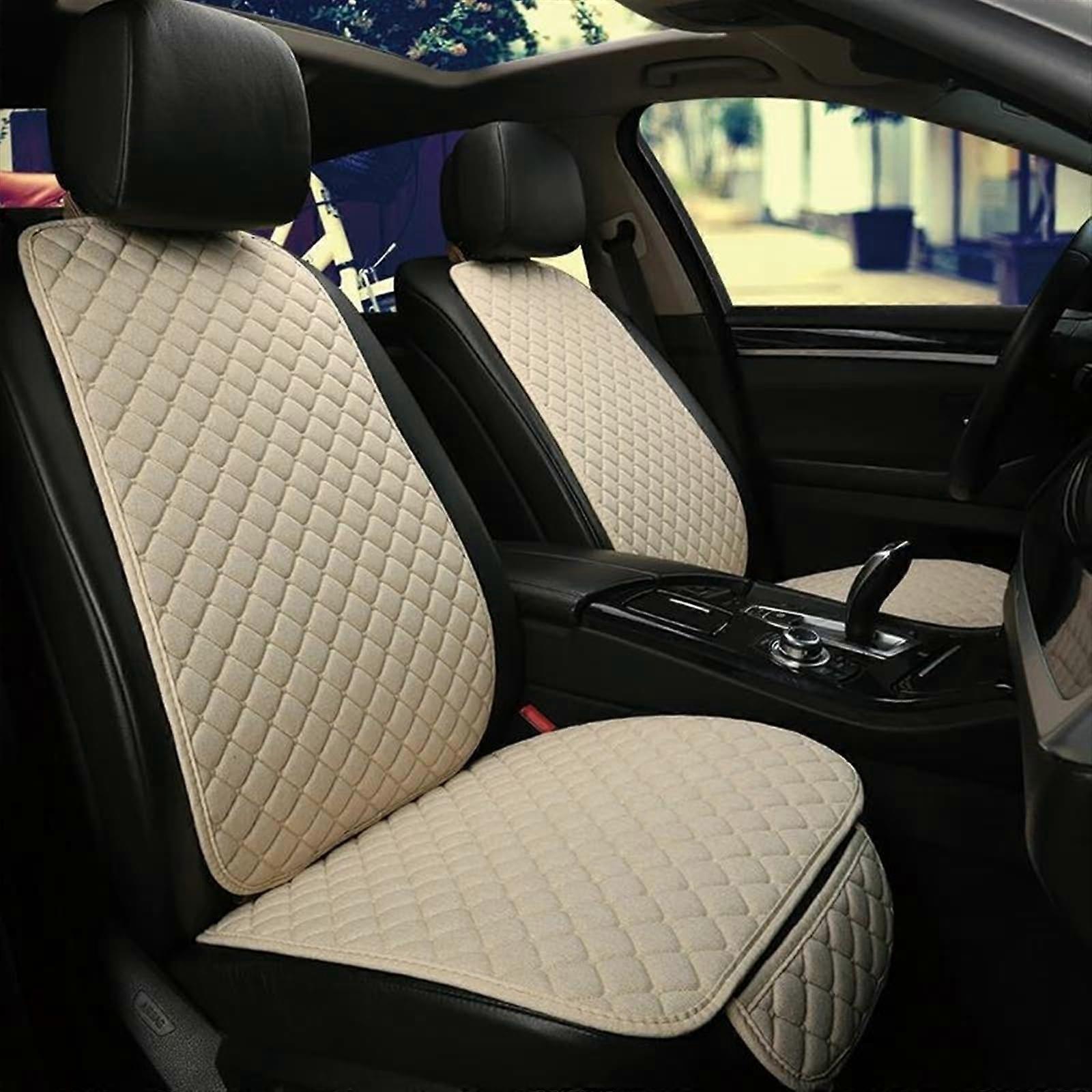 Car Seat Cushions Linen Beige For MG ZS GT HS RX5 MG5 MG6 Front And Rear Seats