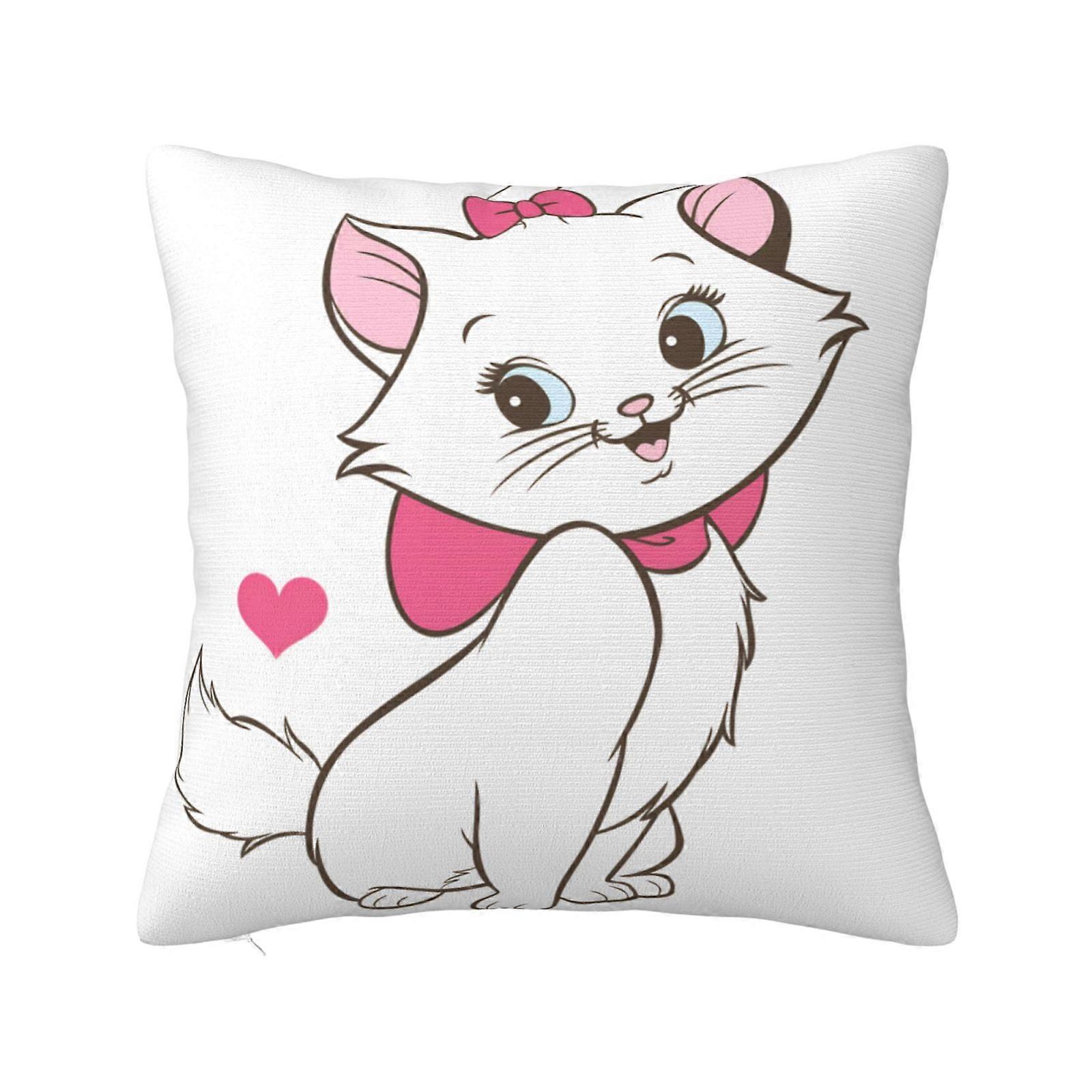 The Aristocats Super Soft Pillow Case Cover with Zipper for Bedroom, Sofa, Couch,Cozy Fuzzy Pillow Shams for All Seasons Square Pillow