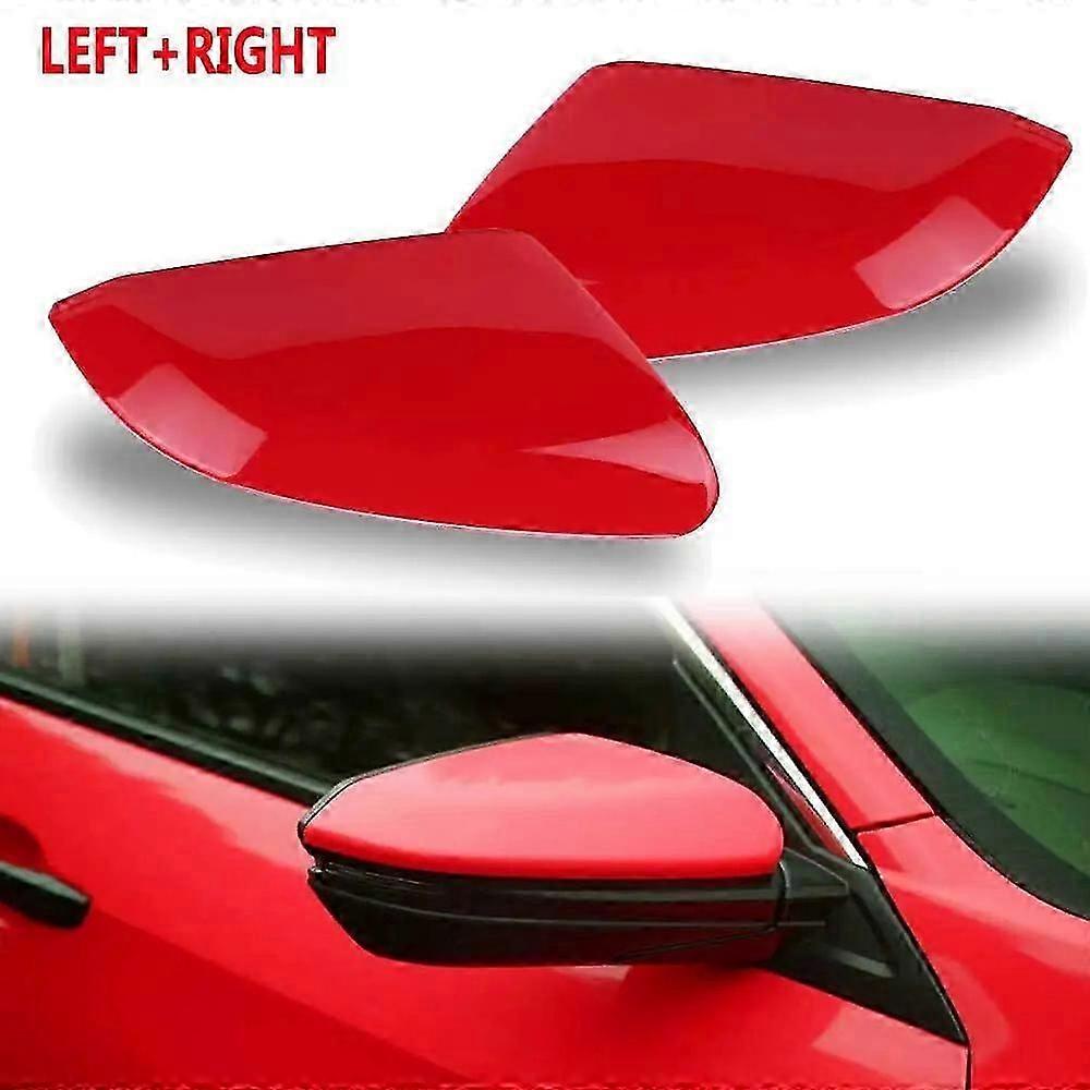 For 2016-2021 Honda CIVIC Left+Right Side View Driver Passenger Mirror Cover Cap
