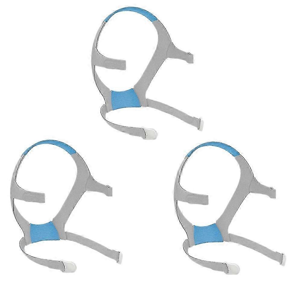 suitable for airfit f20 mask, 3 pack replacement headgear straps, soft elastic full face mask headgear