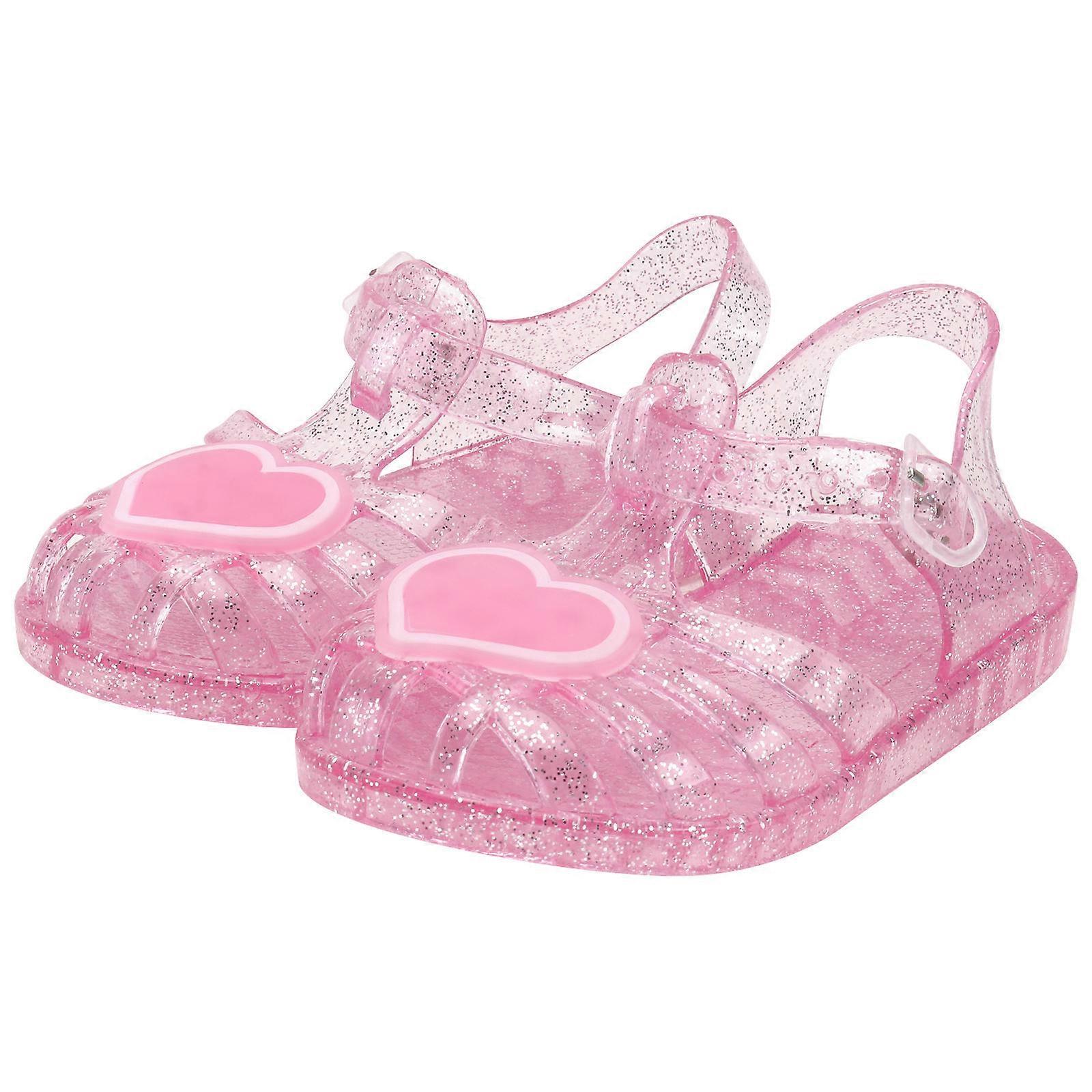 Girls Slides Household Indoor Use Red Pvc Flat Comfortable Anti-Slip Wear-Resistant 1 Pair