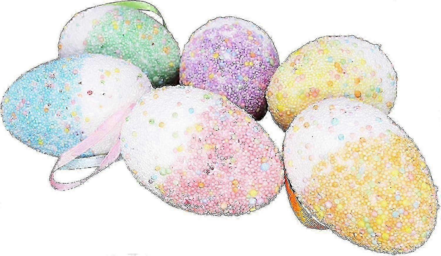 Easter Hangings Eggs - Colorful Foam Easter Eggs - Easter Ornaments Easter Decoration - Easter Eggs