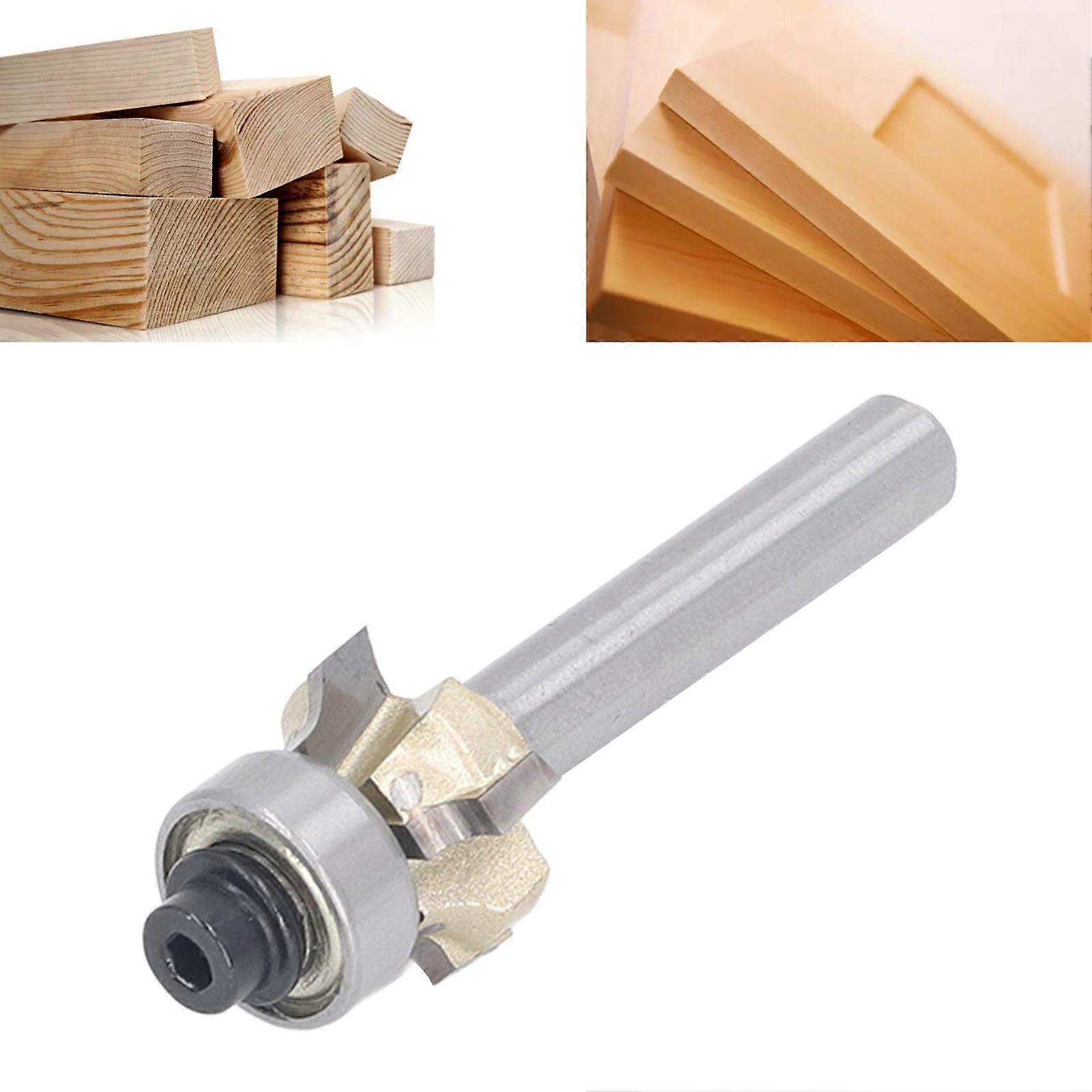 Roundover Router Bit 1/4in Shank 4 Flute 1/4xR2.5x17.5 Cutter Tool