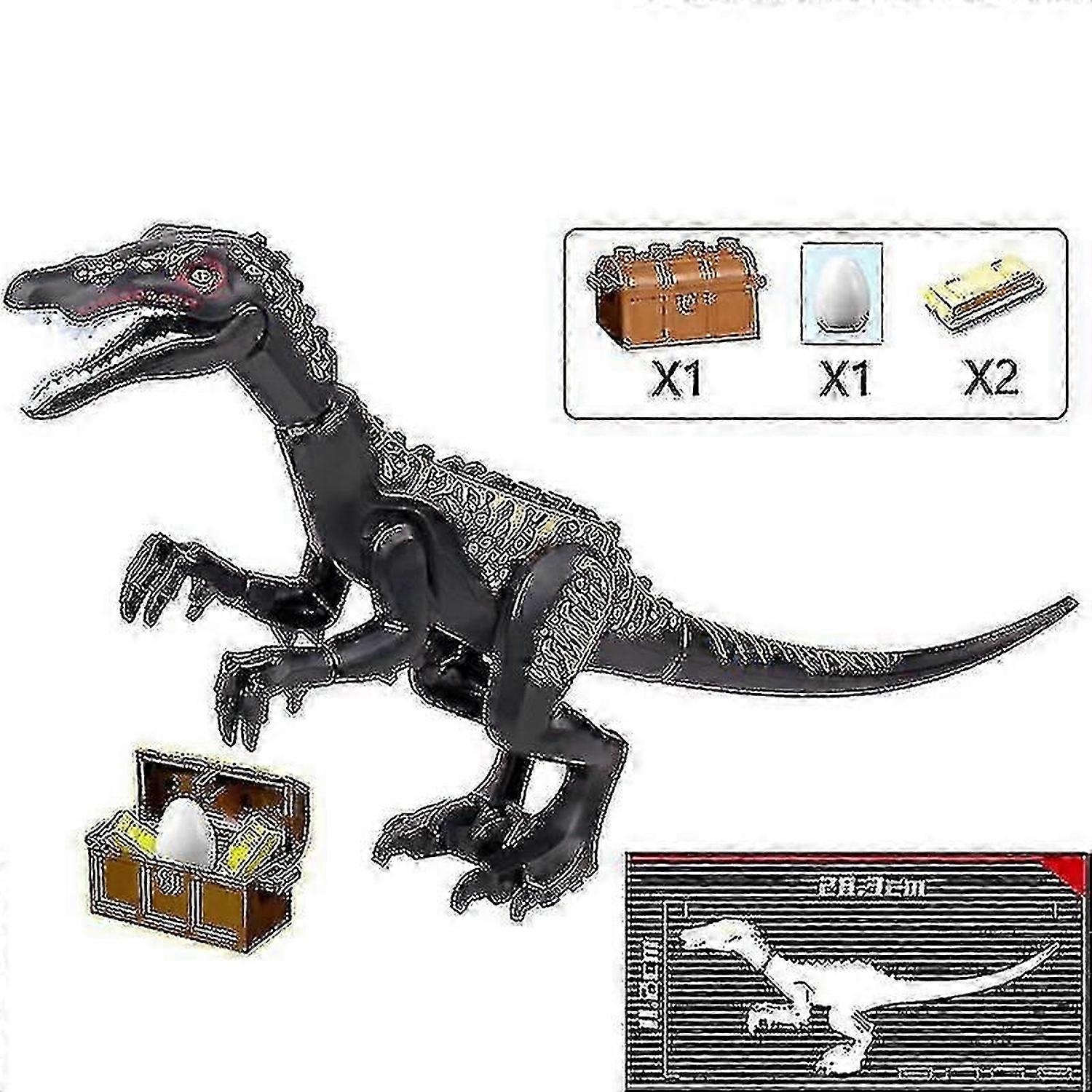 1piece Jurassic Big Size Dinosaur Building Blocks T-rex Quetzalcoatlus Spinosaurus Action Figures Kids Toys