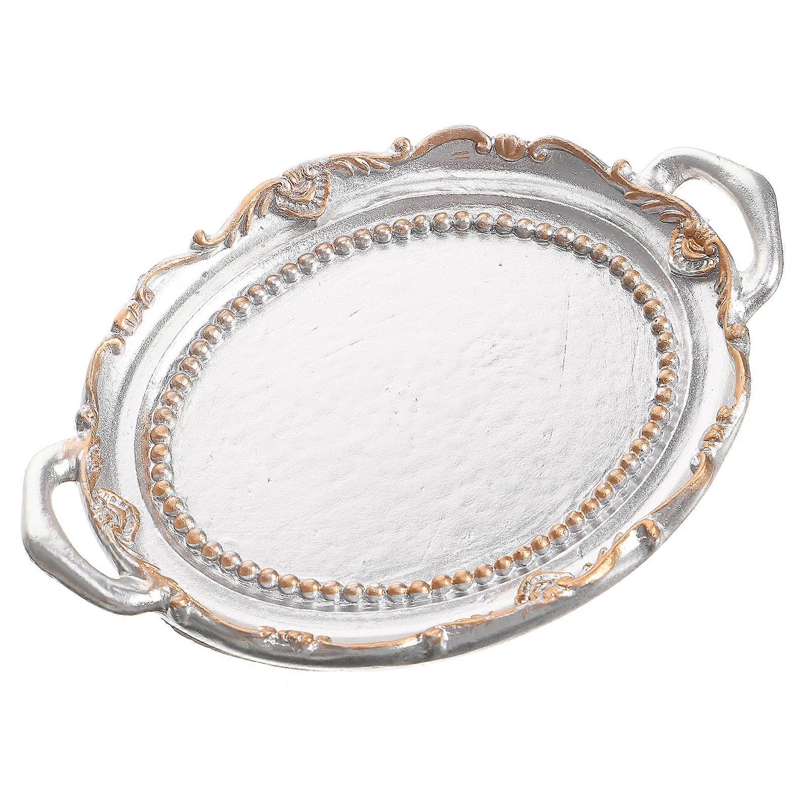 Ring Holder Multi-Function Jewelry Storage Holder for 4Pcs Decorative Plates