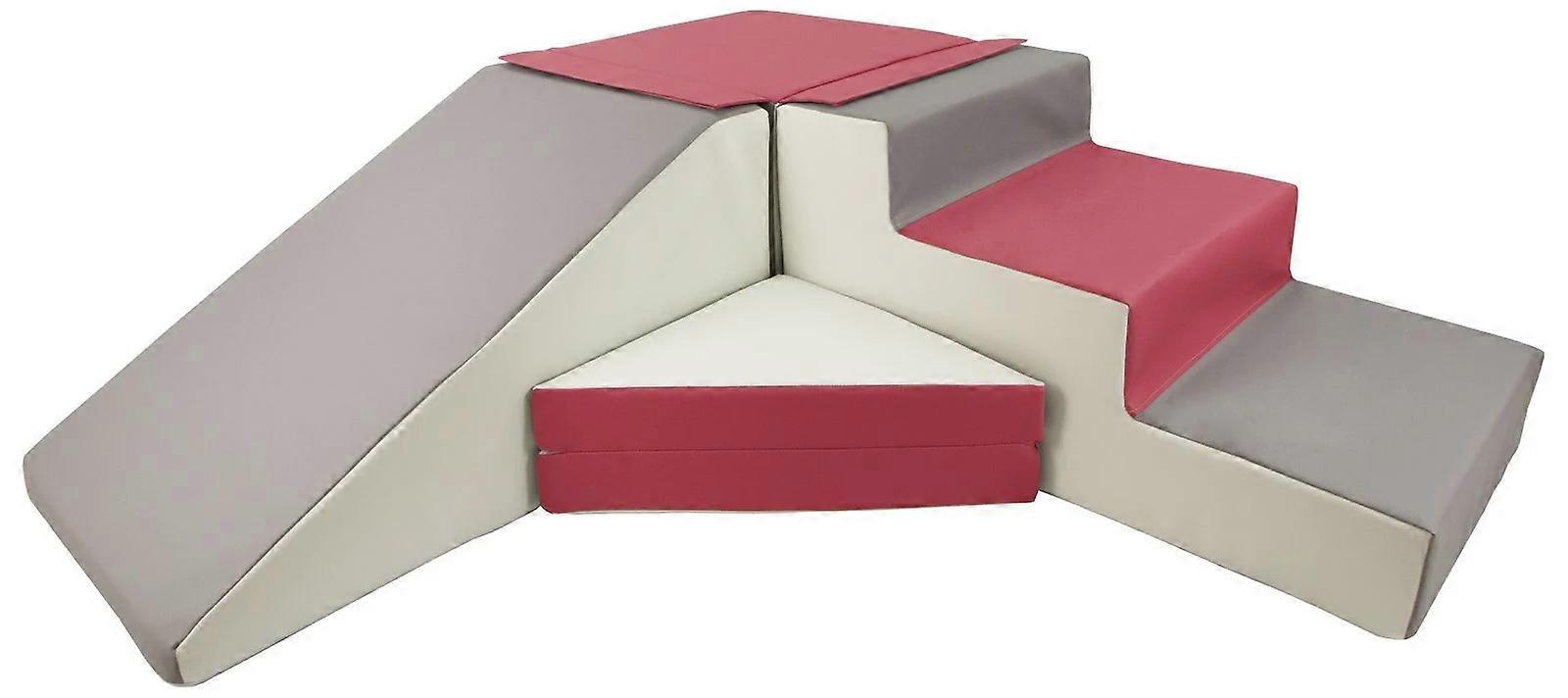 Foam slide - 40 cm high - white, grey, purple