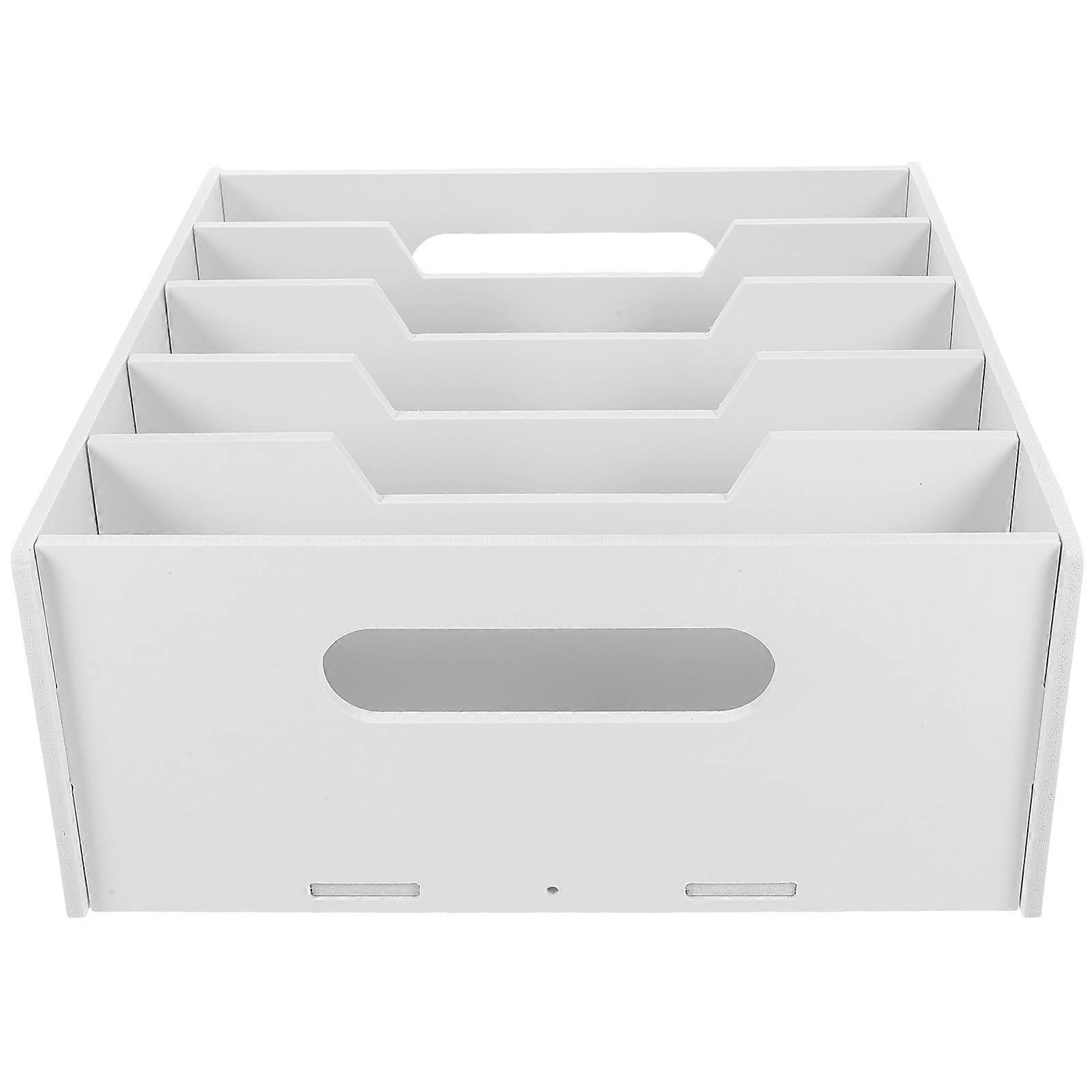 Money Tray Box for Shop Storage Holder White Foam Board Multi-Compartment Classification Bill Storage 1Pcs