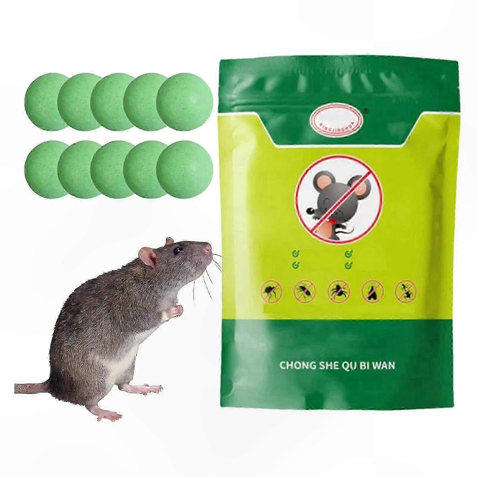 Mouse and Rat Deterrent Pills, 10/25 Pack, Safe for Humans & Pets, Effective Rodent Control Solution