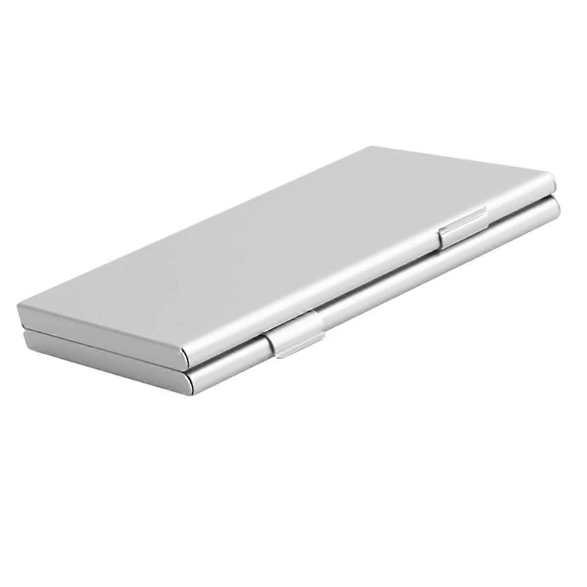Aluminum Alloy SD & TF Card Holder Case, Double-Layer Large Capacity