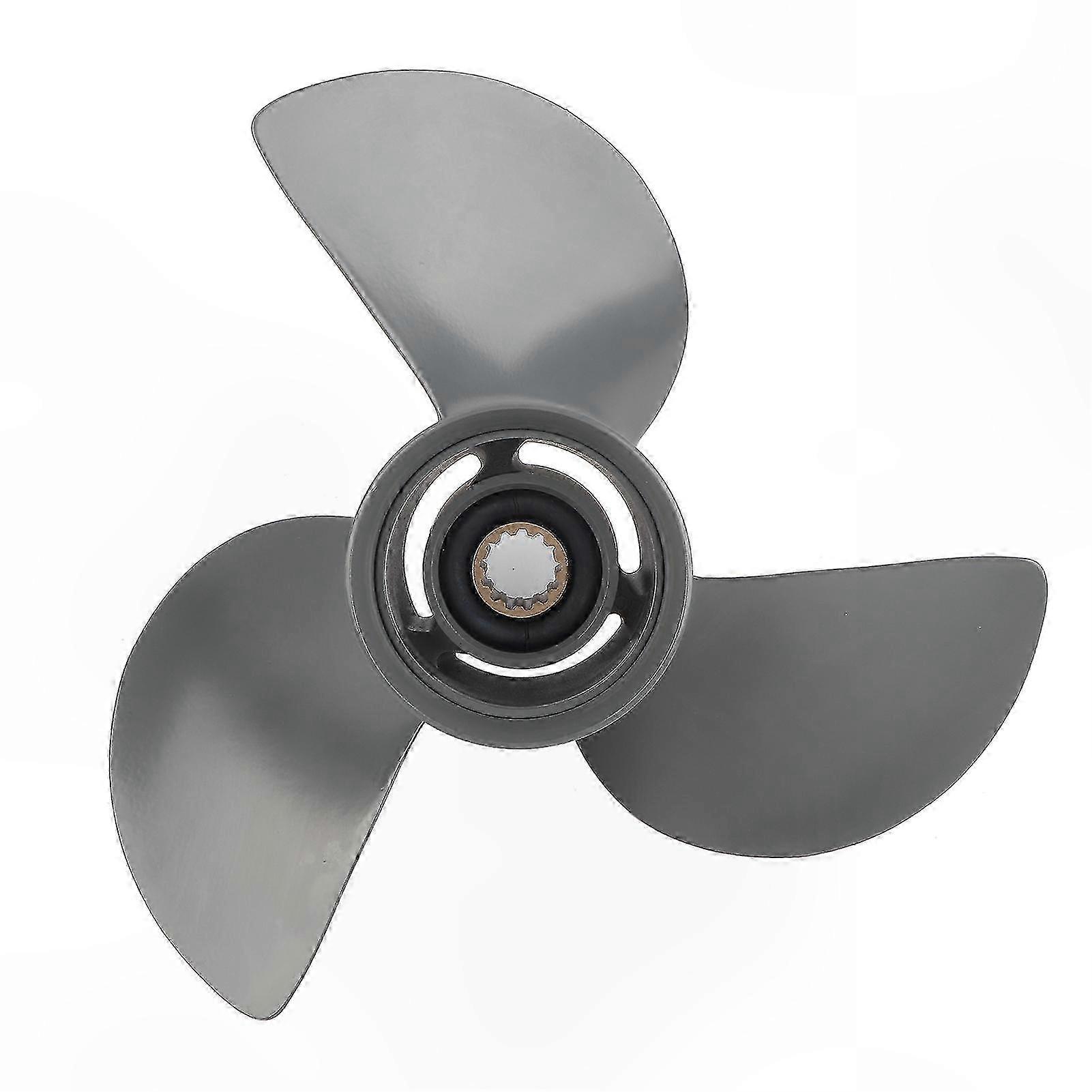 3-Blade Aluminum Propeller, 11-1/4" x 13", Compatible with 35-60 HP Outboard Engines, 13-Spline Design