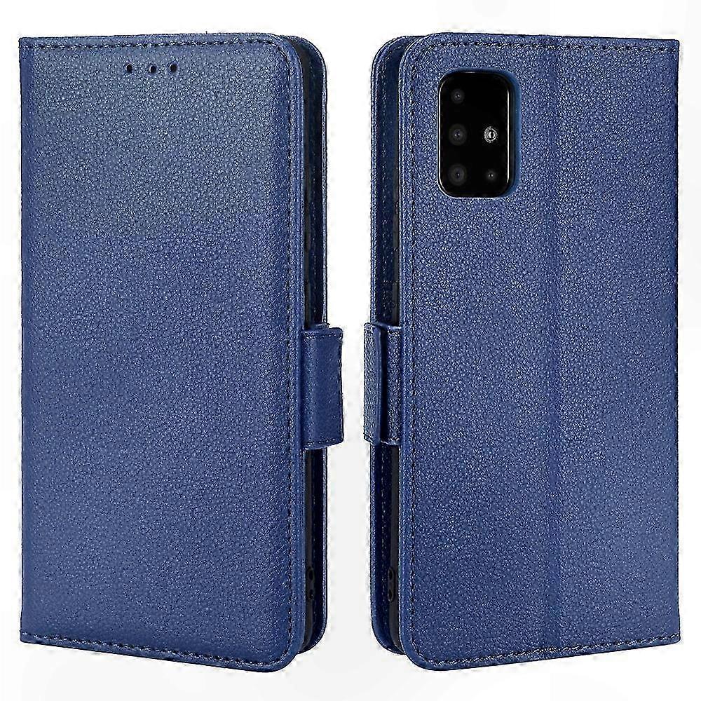 Litchi Texture Shockproof Wallet Case with Stand for Galaxy A51 5G