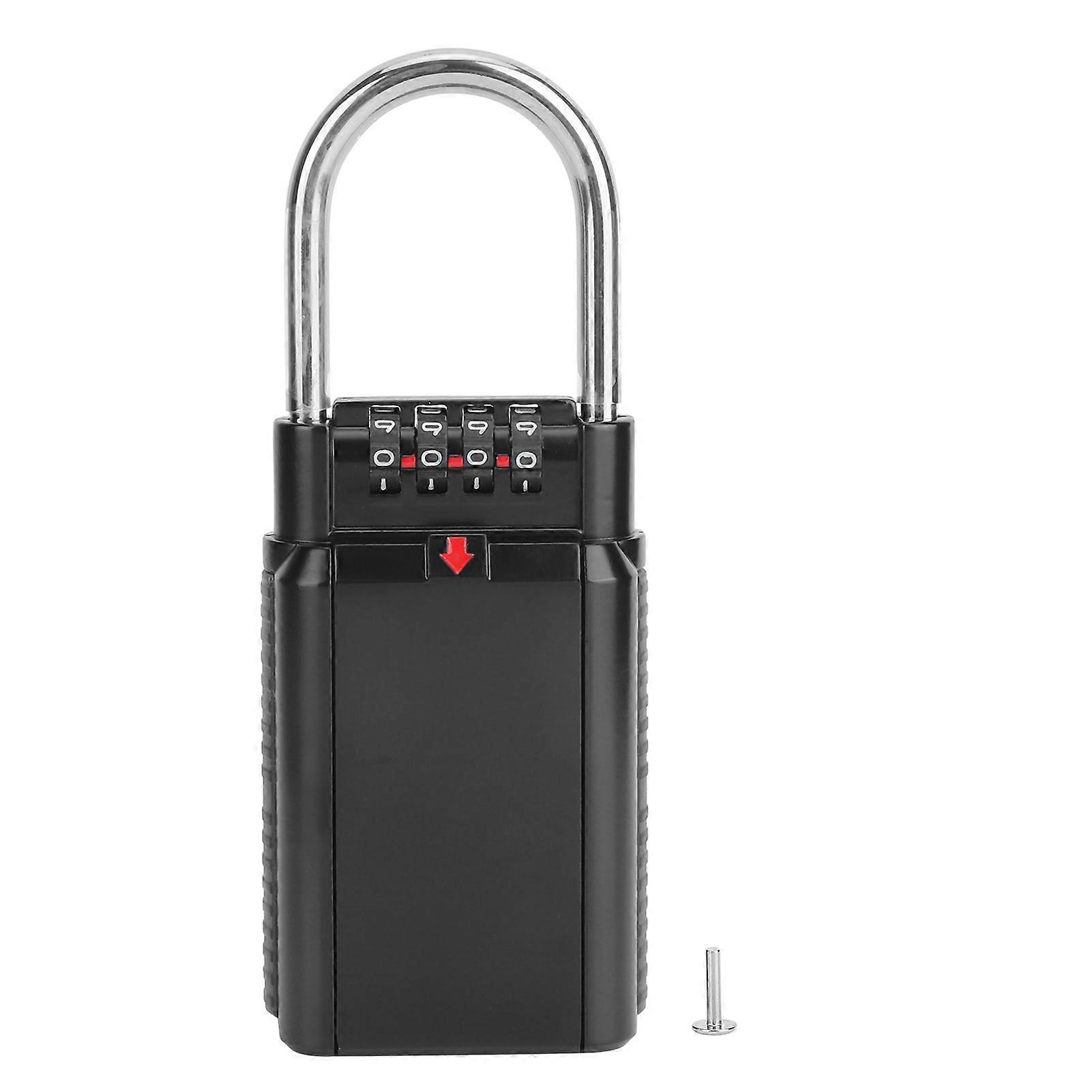 Outdoor Waterproof Hanging Zinc Alloy Password Key Safe Box Storage Lock Box for Home FactoryBlack