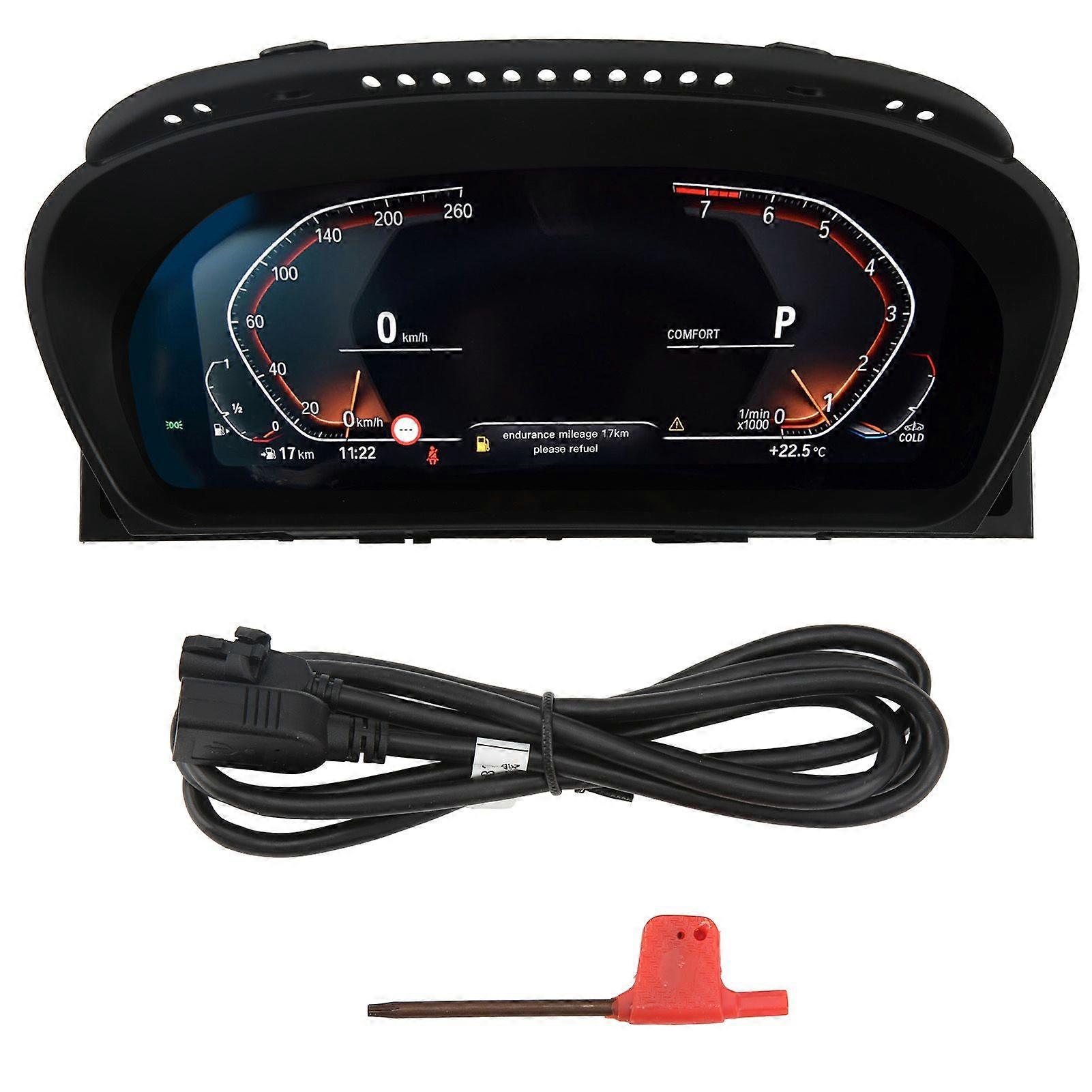 12,3-Zoll-Auto Digitales Kombiinstrument Instrument LCD Armaturenbrett Geschwindigkeitsmesser Display Instrument Dash Cluster Monitor für X5 E70 20062013
