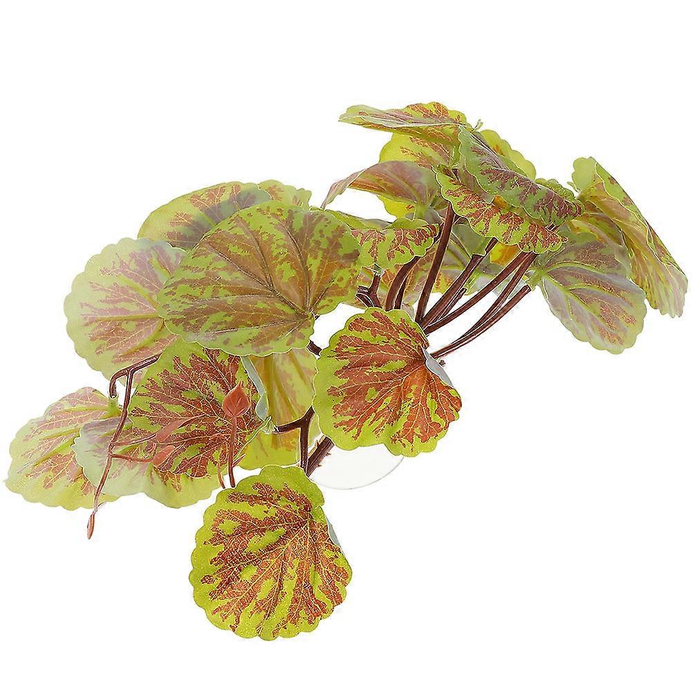 Reptile Decor Hanging Leaf Ornament for Terrarium 3Pcs Artificial Plant