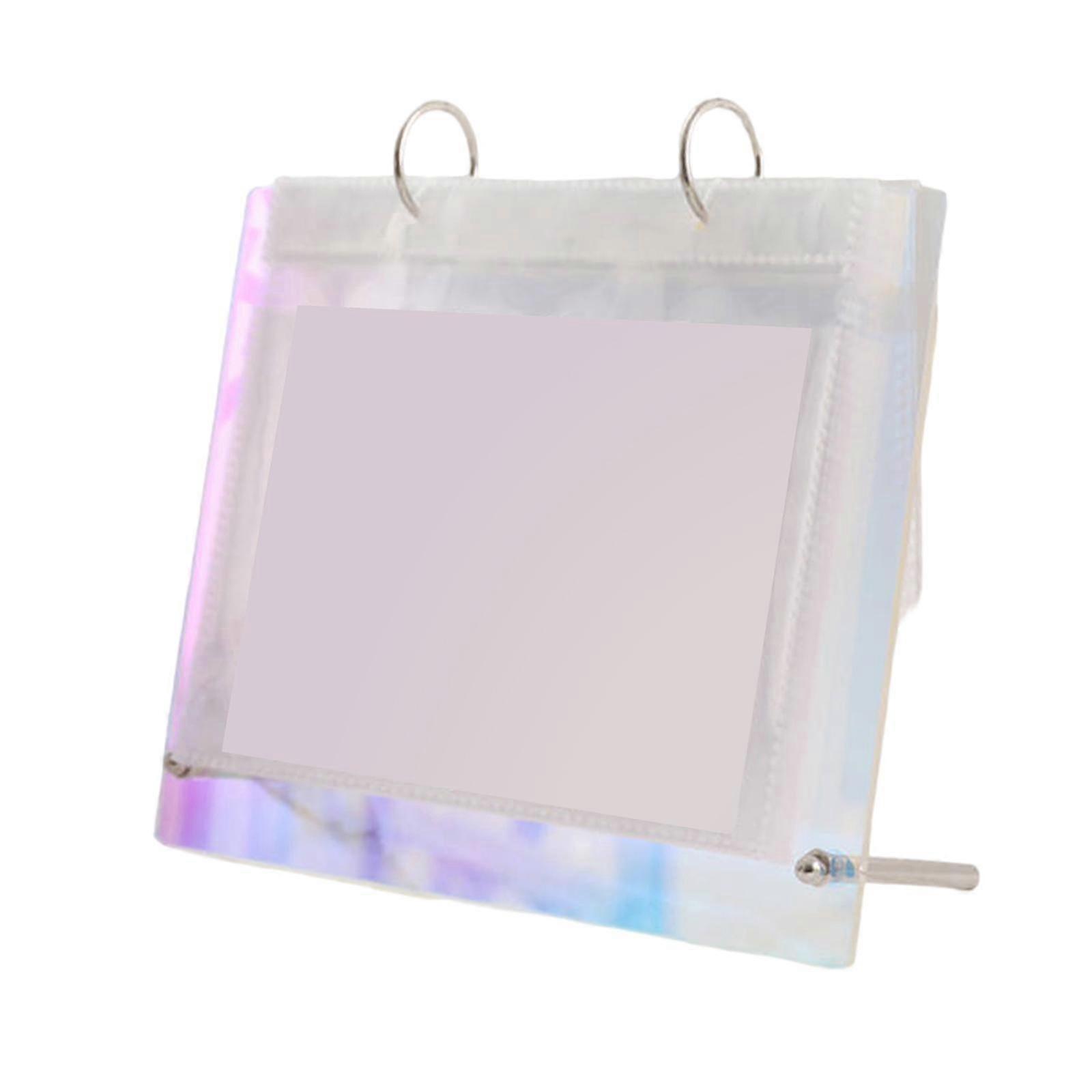 Desktop Acrylic Photo Album Table Ornament Clear Flip Frame for Office Desks Colorful
