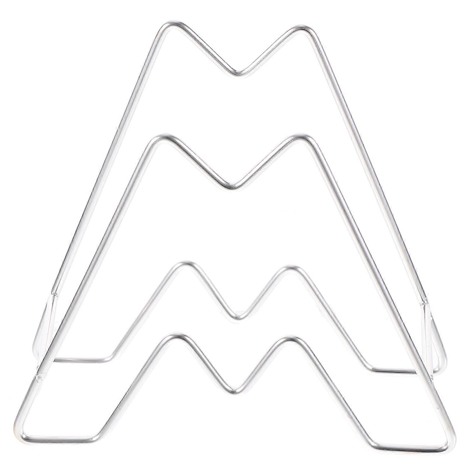 Pot Lid Rack Stainless Steel Holder for Kitchen Use 3Pcs