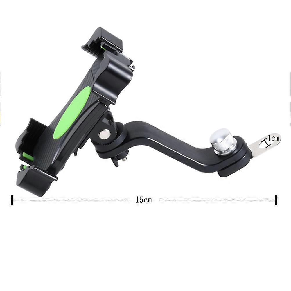 Motorcycle Phone Bracket 360 Degree Rotation for Riding Use Green Holder