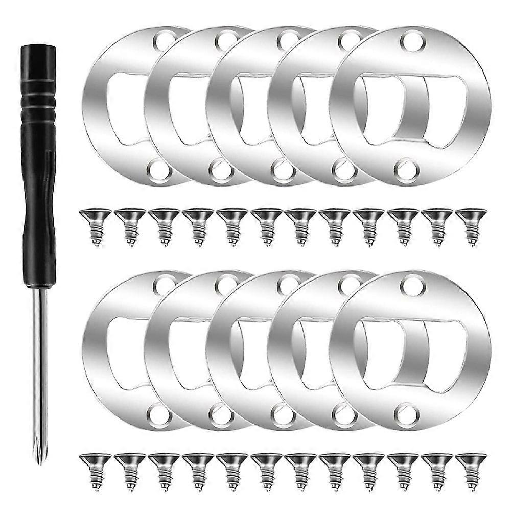 Bottle Opener Insert Accessory Kit for DIY Use 3Sets with Screws