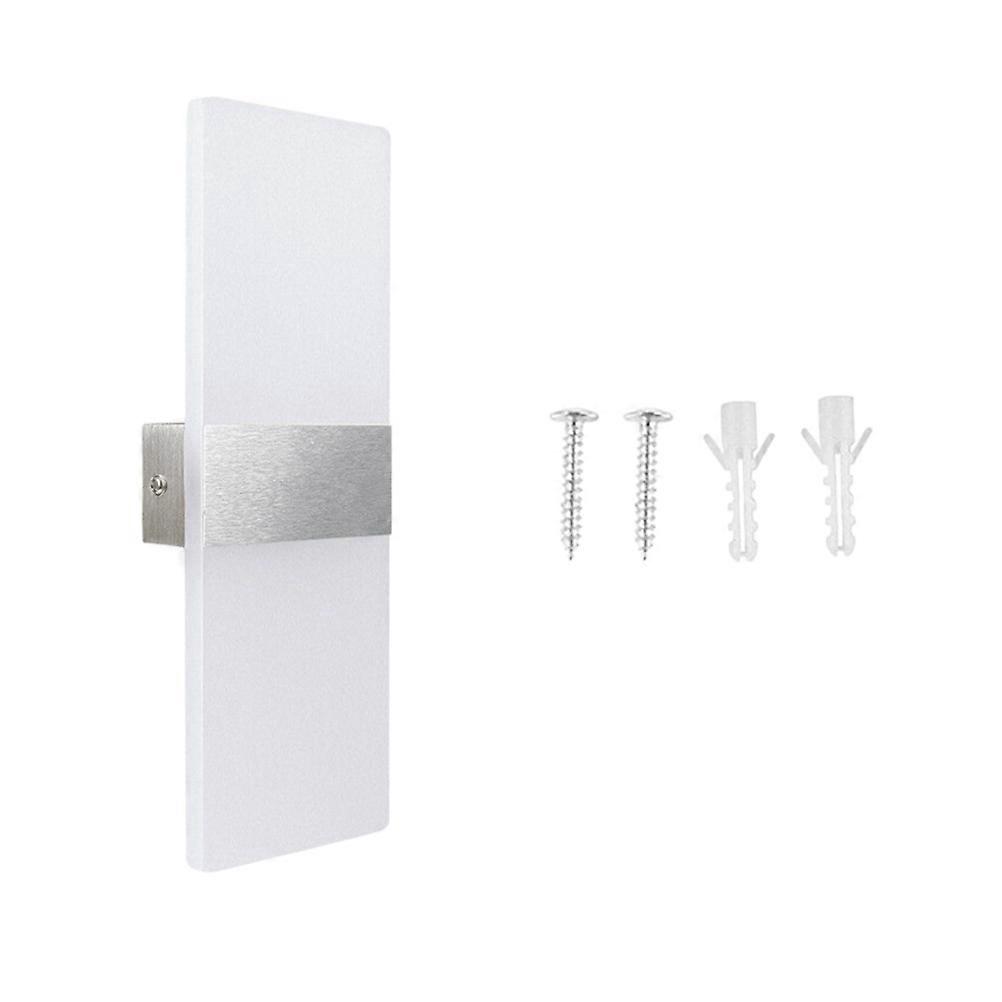 Stylish Rectangular Wall Lighting 12W LED Acrylic Crystal Fixture For Indoor Use In Living Room Bathroom Hallway Color Warm White 3Pcs