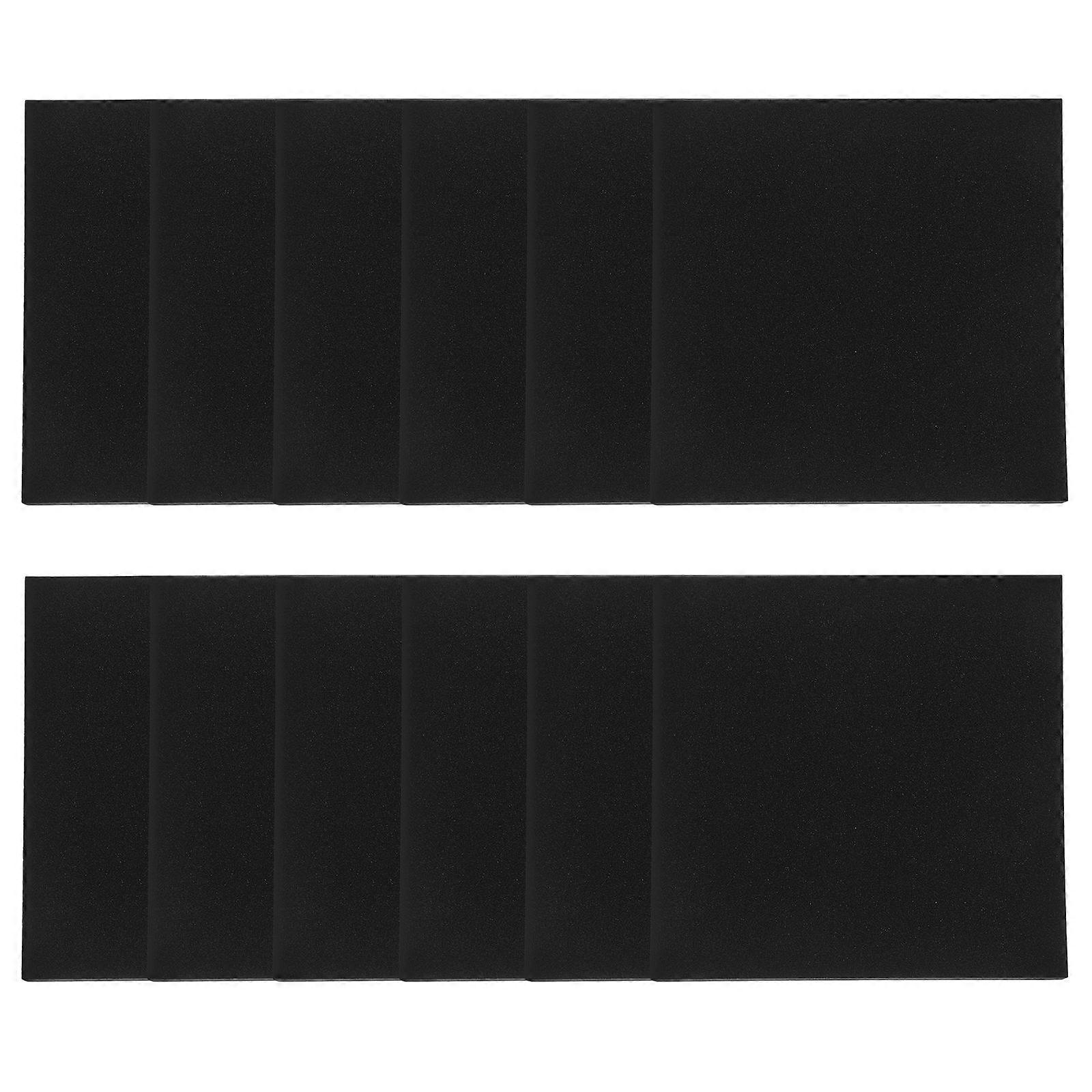 Adhesive Foam Padding Foam Blocks for Home Use 24Pcs Black