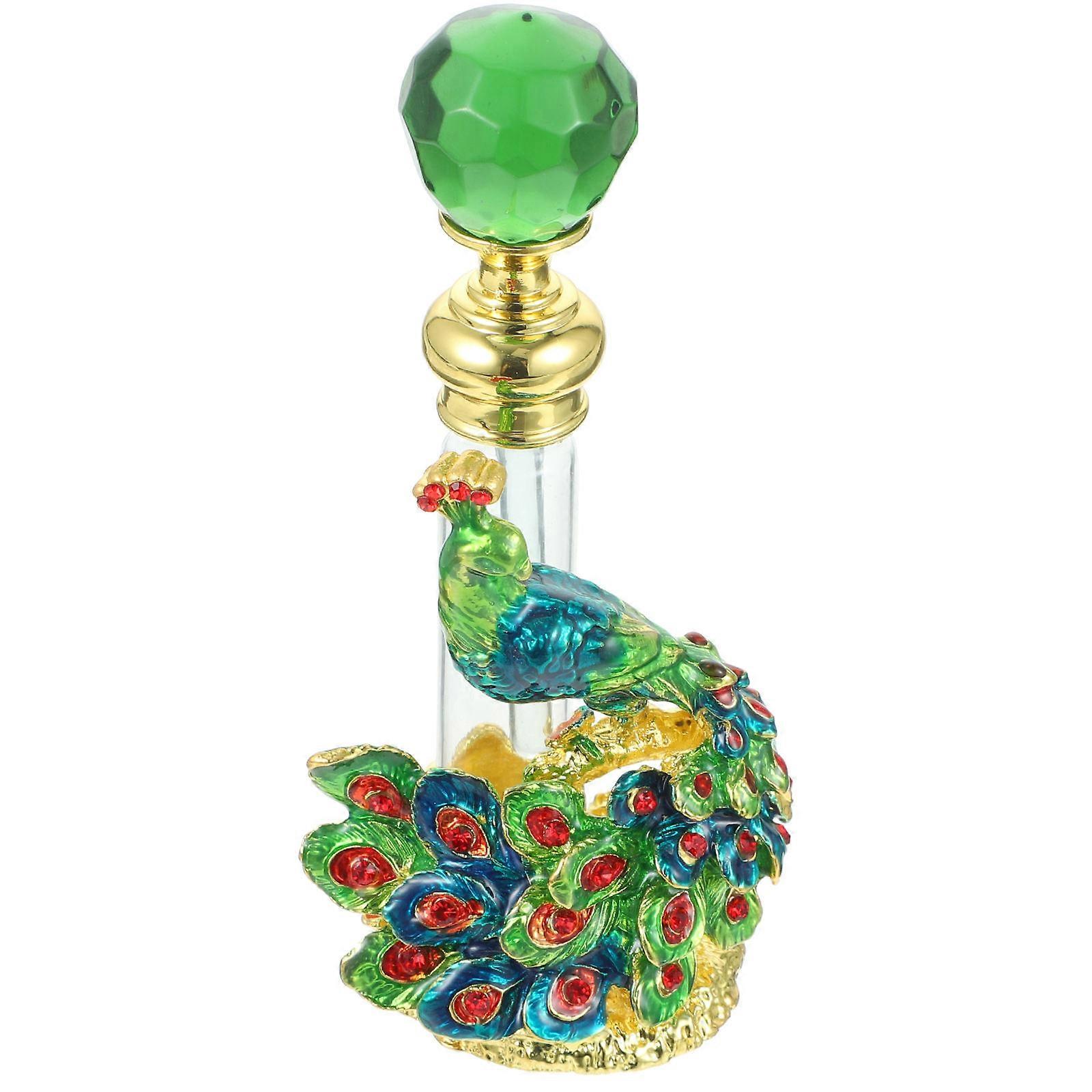 Aromatherapy Bottle Alloy Glass Bottle for Storage 3Pcs Set