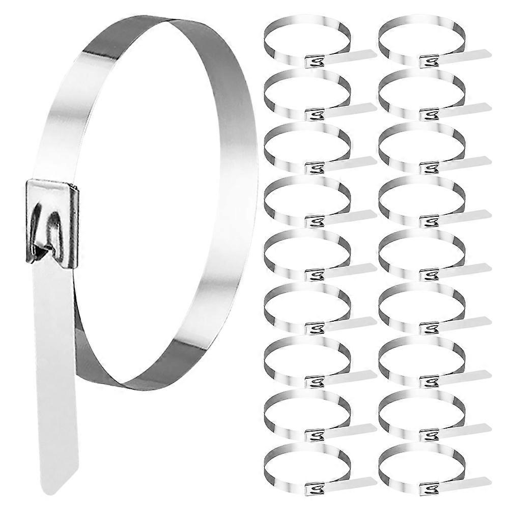 Durable Stainless Steel Cable Ties for Heat Resistant Securing 100Pcs