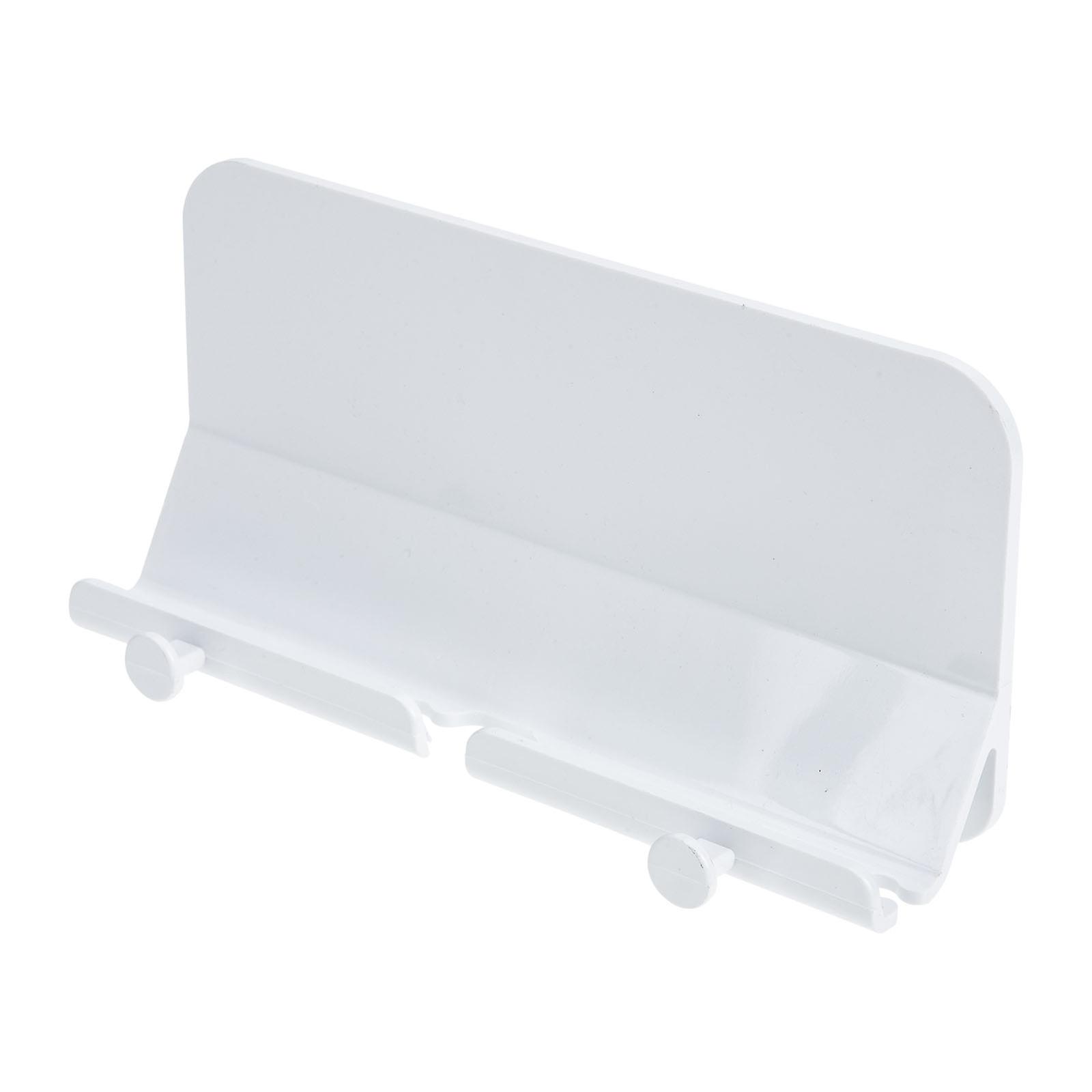 Speaker Storage Shelf Wall-Mounted Rack for Office Storage 2Pcs White ABS