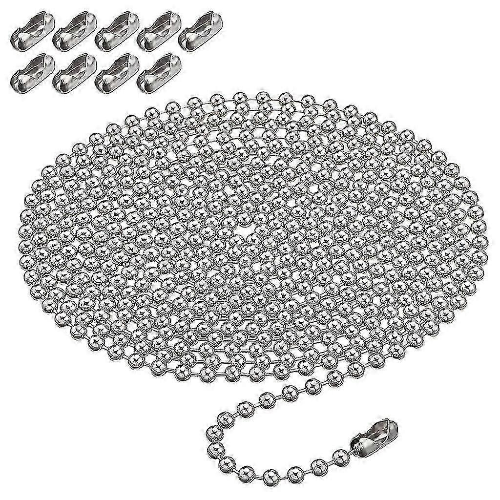 Metallperlenkette mit Perlenschnallen Set Rollo-Befestigungszubehör