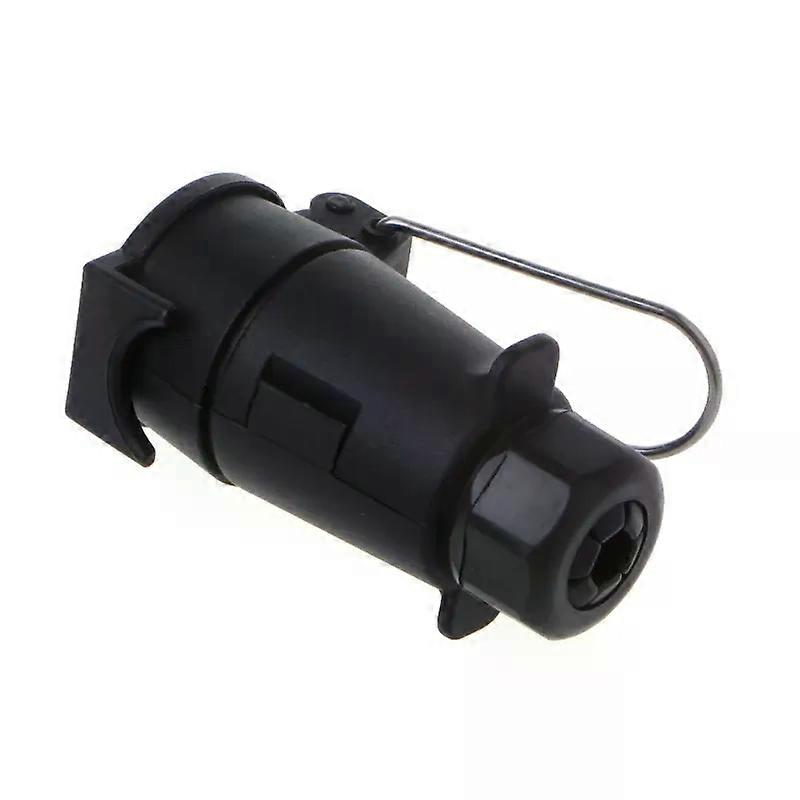 7 Pin Round Plastic RV Trailer Plug Connector Standard Car Socket Plug