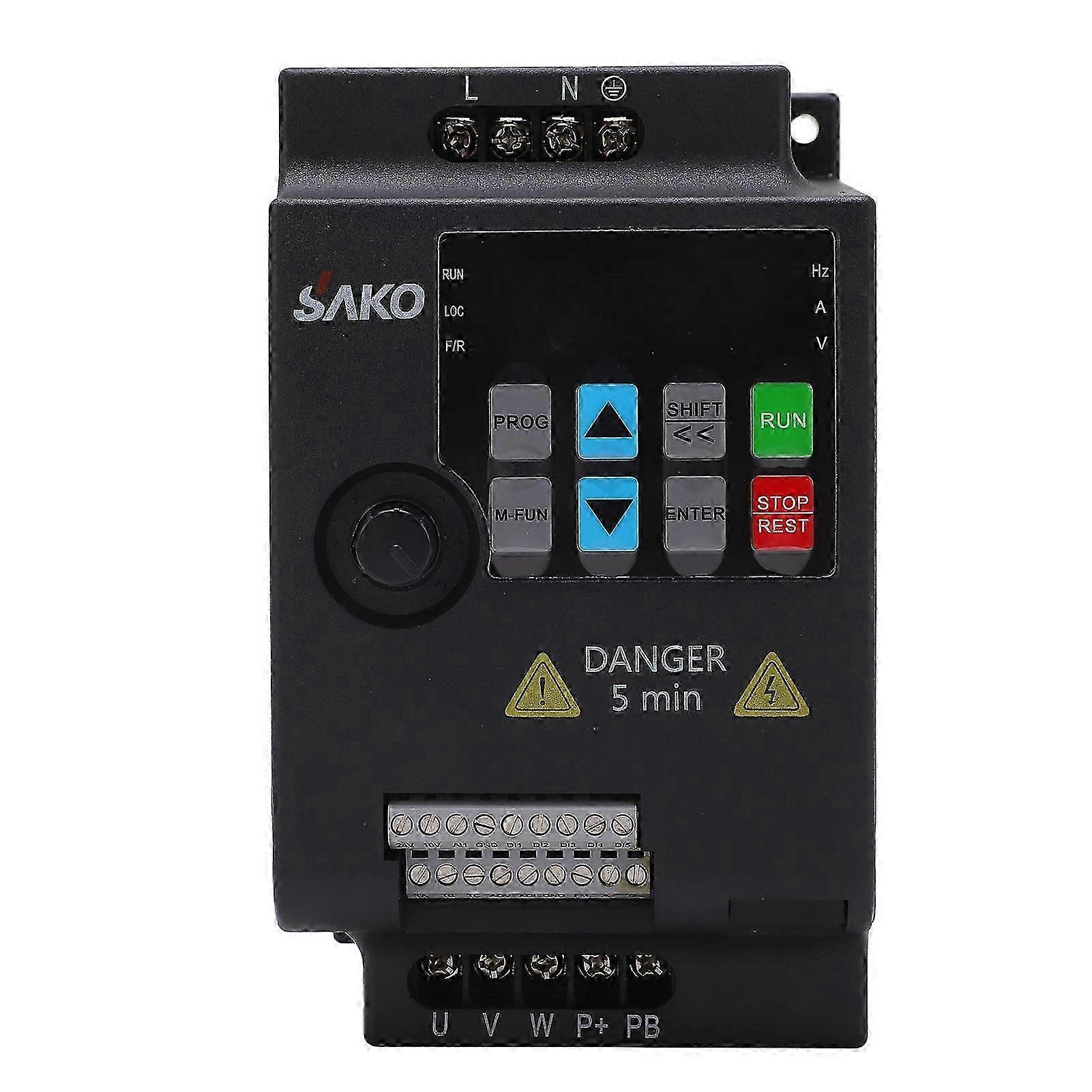 Variable Frequency Drive 2.2KW Single Phase To 3 Phase VFD Mini Frequency Inverter AC 220V Input AC 0220V Output