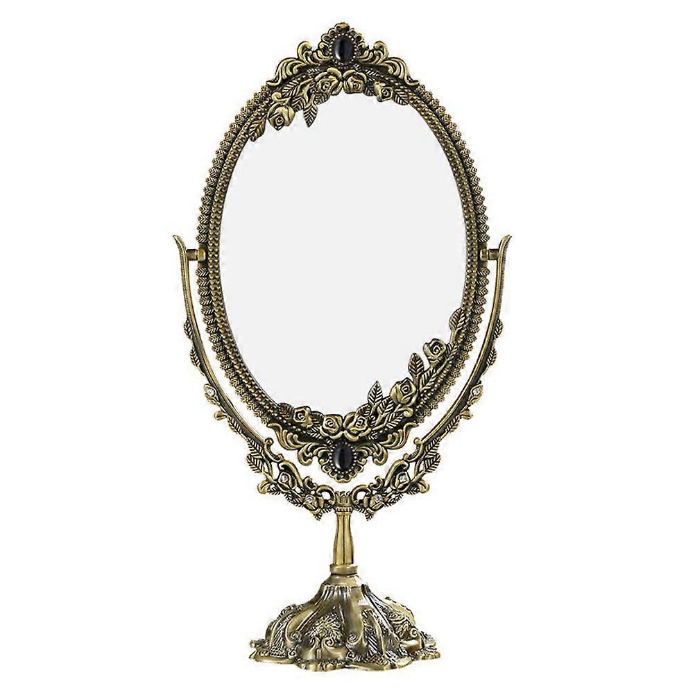Retro Mirror Desktop Makeup Mirror for Women 3Pcs