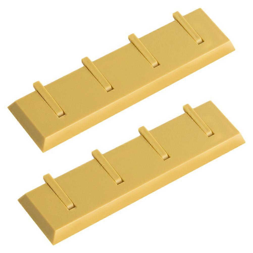 Plastic Hook Wall Mounted Hook for Home Use with 6Pcs Yellow