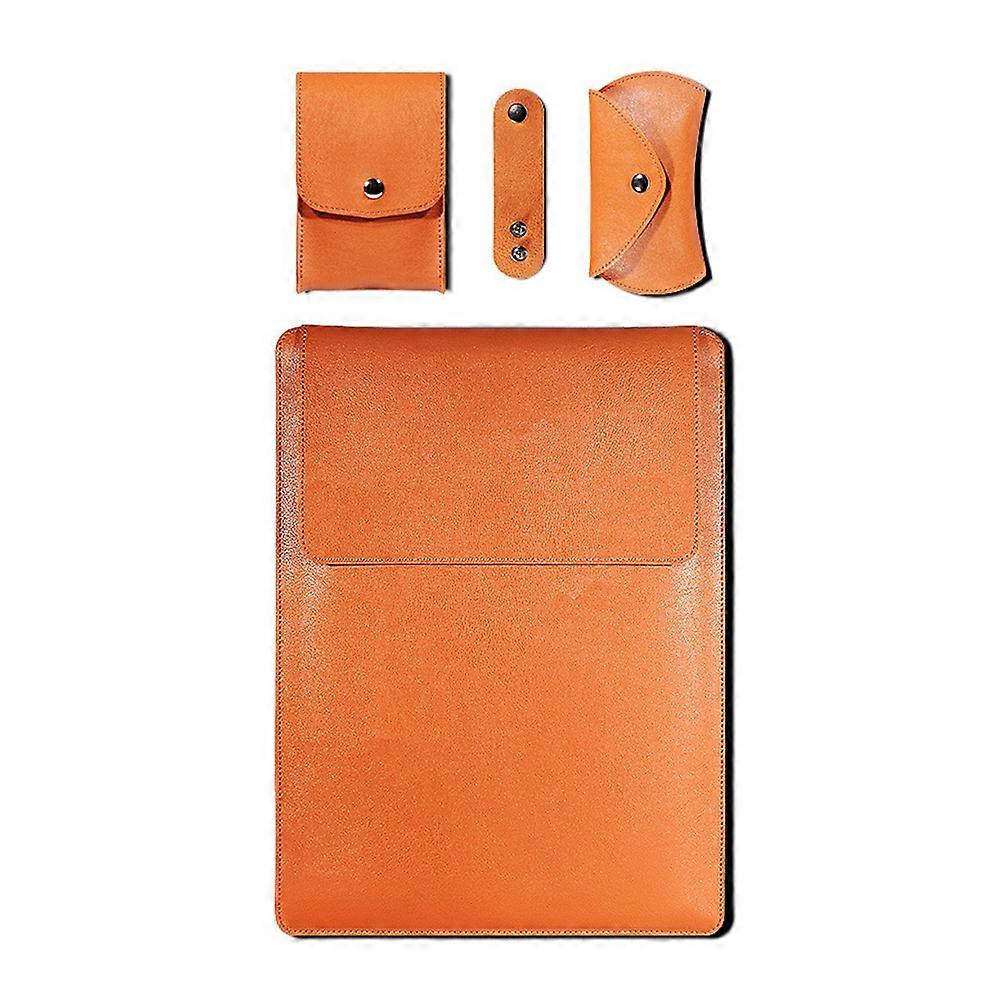 Computer Bag Laptop Carrier for Storage Use 8Pcs Light Brown Protective Case