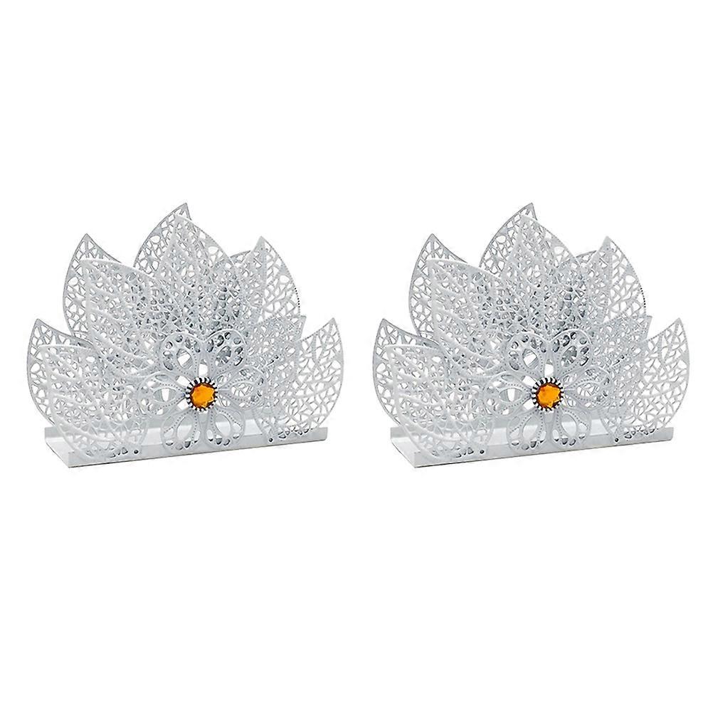 Cut-Out Napkin Holder for Storage Use Metal 4Pcs Set