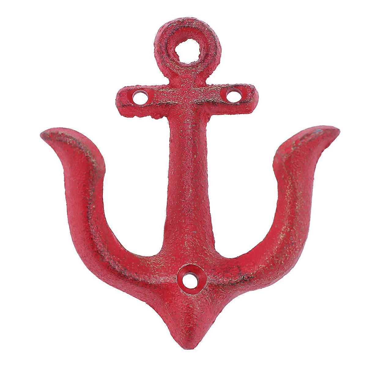 Nautical Decor Iron Anchor Shape Wall Pendant for Interior 3Pcs