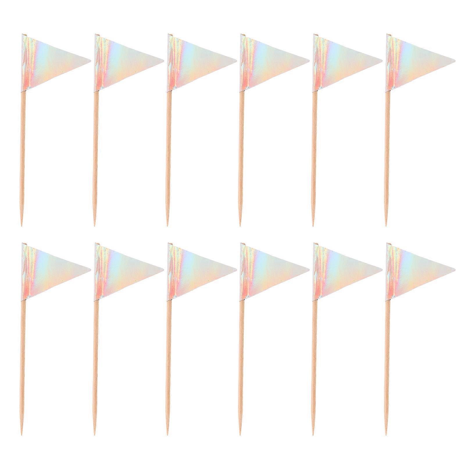 Decorative Flag Picks Cupcake Decoration for Cake Topping 60Pcs